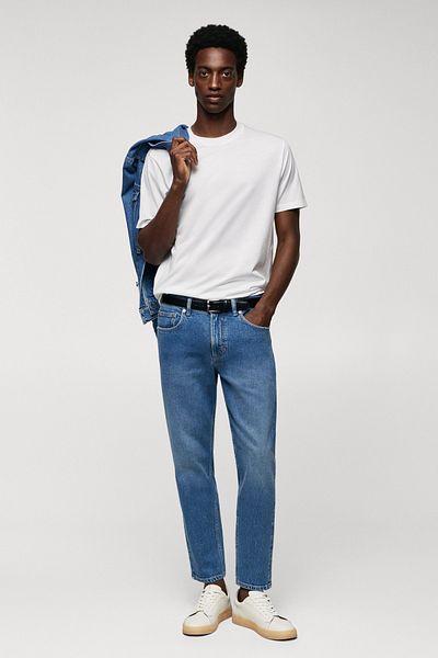 MANGO Man I Tapered Cropped Jeans