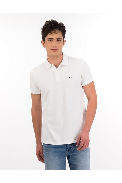 AMERICAN EAGLE تيشيرت بولو AE Slim Flex U-1165-9146-100