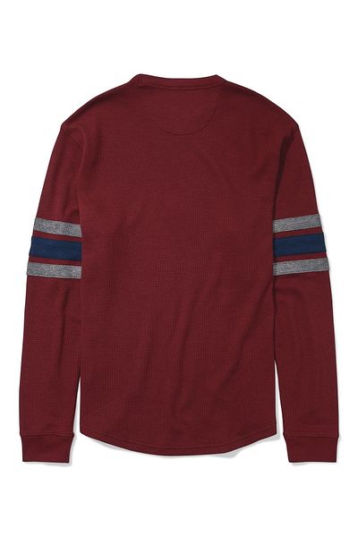 AMERICAN EAGLE Ae Super Soft Long-Sleeve Thermal Sweatshirt - Striped U-2171-2483-613