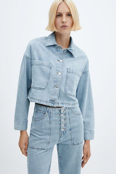 MANGO Denim-Hose-Overshirt