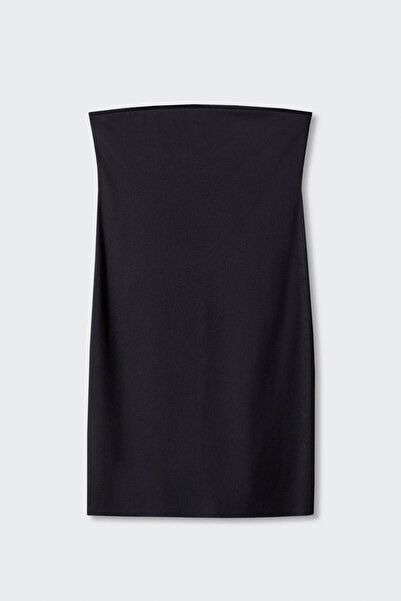 MANGO Woman Bezešvé šaty bez ramínek