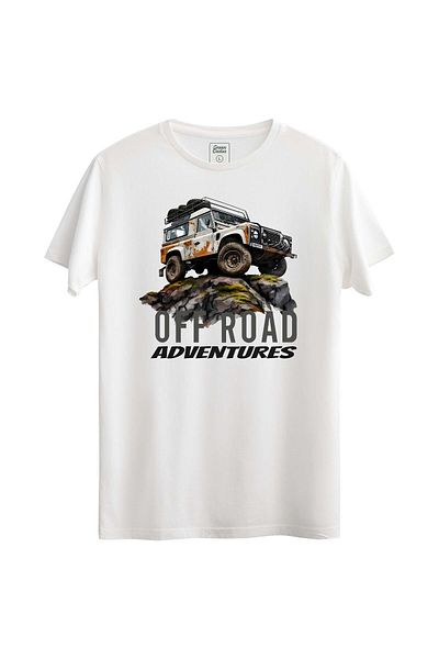 Pink Sky Κανονικό T-Shirt με OFF Road Design
