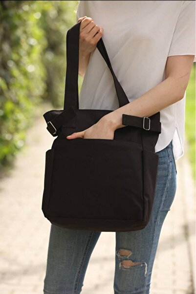 LETOON Çift Fermuarlı Toka Detaylı İki Gözlü  Spor Kol Çantası