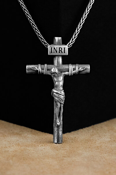 Savis Silver İsa Haçı Katolik Hristiyan 925 Ayar Gümüş