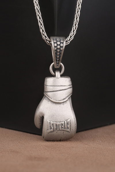 Savis Silver Boks Eldiveni 925 Ayar Gümüş Kolye