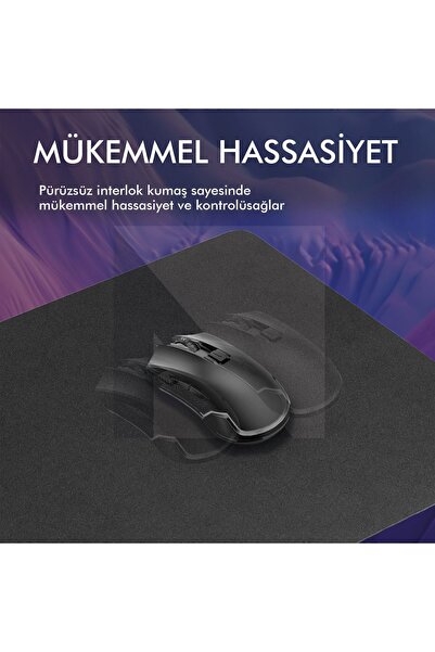 Active Team MP05 - 80x40 Xlarge Siyah Gaming Mousepad | Kaymaz Taban, Oyuncu Gamepad, Ev,ofis,oyun Masa Matı
