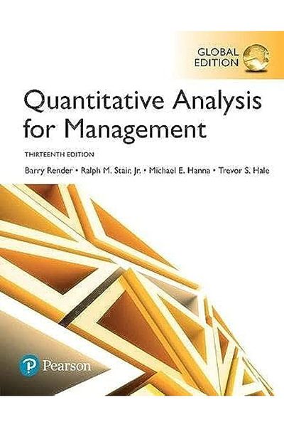 Pearson Quantitative Analysis For Management Global Edition