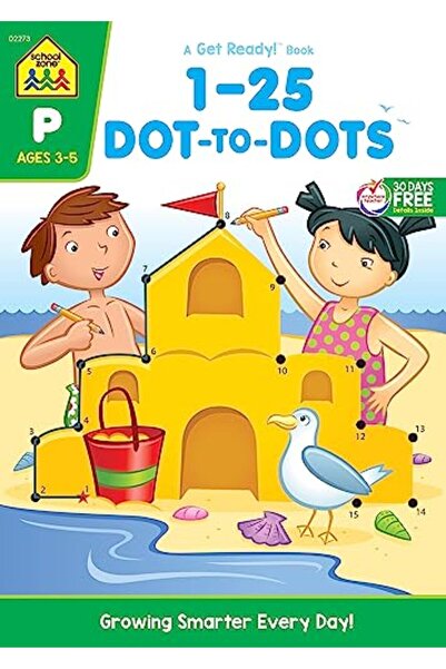 School Zone Publishing كتاب تدريبات 125 Dottodots الإصدار الفاخر