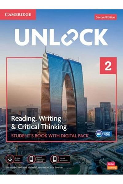 Cambridge Unlock Level 2 Reading Writing And Critical Thinking Student`S Book With Digital Pack