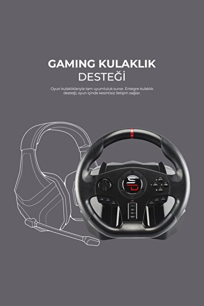 Subsonic Direksiyon Seti Superdrive Ps3/ps4/pc/xboxone/xbox360 Gaming Oyun Oyuncu Direksiyonu