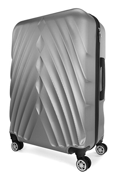 Wexta Valiz Seti 3'lü Set Valiz Wx-400 Gümüş Bavul Seti 3'lü