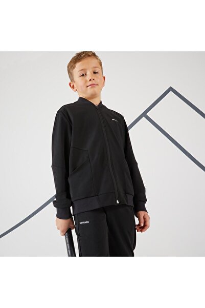 Decathlon Artengo Çocuk Tenis Eşofman Üstü - Siyah - 500