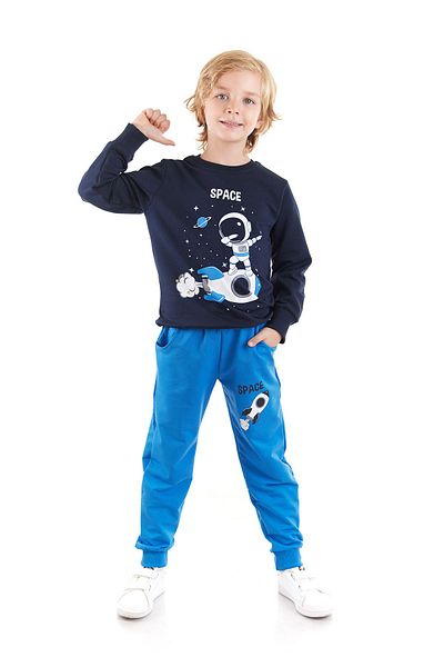 AHENGİM Σετ φόρμας αγοριού Astronaut Printed Trend Ak2533