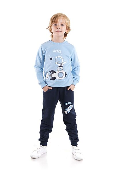 AHENGİM Σετ φόρμας αγοριού Astronaut Printed Trend Ak2533
