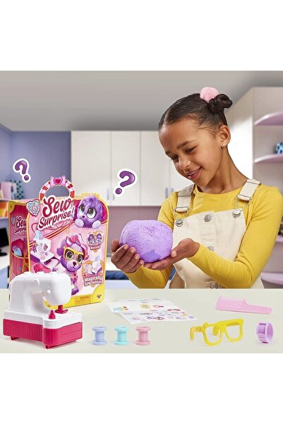 Cici Oyuncak Little Live Pets Scruff A Luvs Sew Surprise Purple Rescue Reveal & Groom Oyun Seti