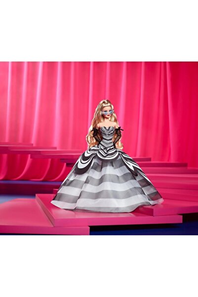 Cici Oyuncak Signature Doll, 65th Anniversary Barbie Black and White Gown Lim...