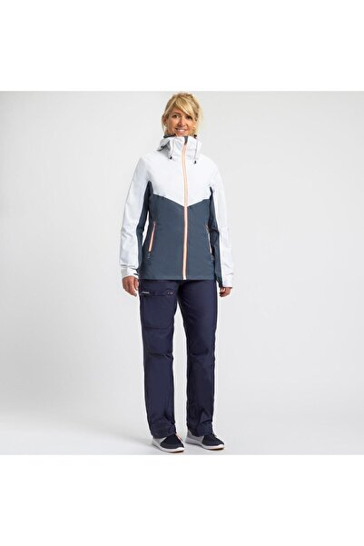 Decathlon Palton impermeabil pentru femei Tribord - Sailing, alb/gri - Sailing 100