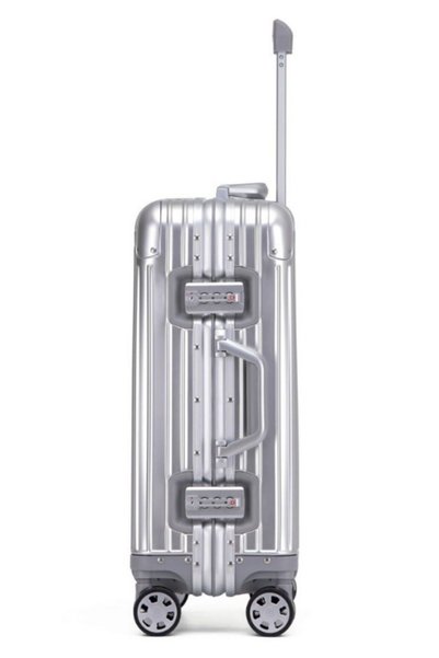 Monat Luggages Alüminyum Kırılmaz Premium 20 Inç Döner Tekerli Tsa Kilit Kabin Boy Valiz Bavul Bavul