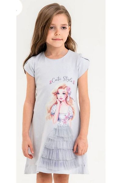 Moonstar Moyakids Store Λεπτομερές φόρεμα για κορίτσια 2-5 ετών από τούλι