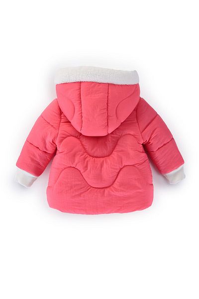 PODIUM GYM Special Series Trendy Cute Lamb Plush Hooded Winter Baby Girl Coat