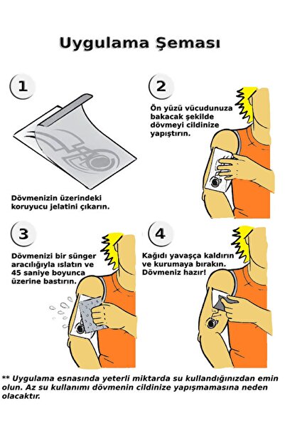 Mor Kayısı KANATLI KIRMIZI GÜL Geçici Dövme