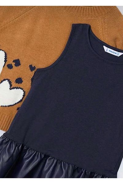 MAYORAL Girl's Knitwear Combination Dress