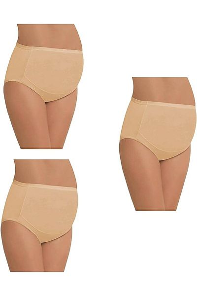 Bluence Women's 3-Pack Cotton Comfortable Growing Mother Pregnant Panties