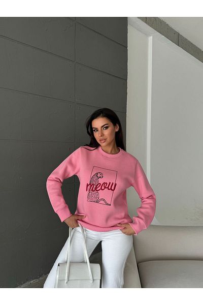 Basko fashion Hanorac de damă cu imprimeu brodat