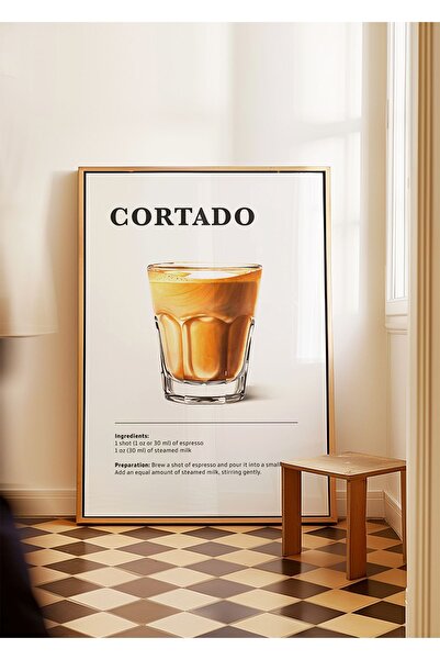 ARTHOUSECOLLECTIVE Cortado - Poster Cafea - Poster fără cadru în dimensiuni d...