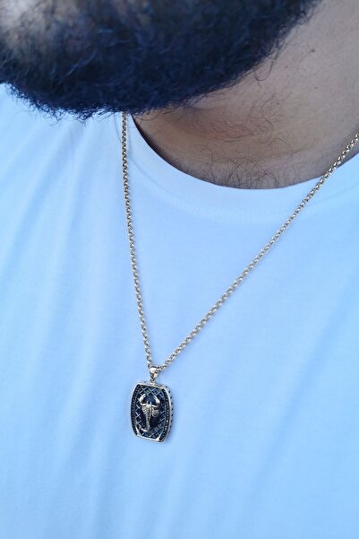 Utku Kuyumculuk 14 AYAR DOC ZİNCİRLİ ÖZEL TASARIM AKREP KOLYE UÇLU İTALYAN ALTIN KOLYE