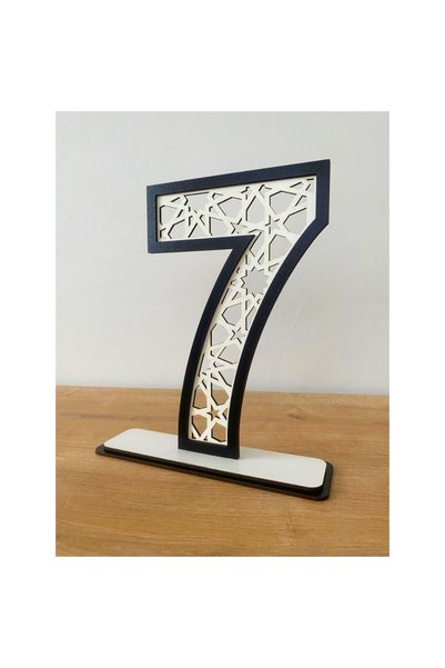 WoodenZoo 7 Years Birthday Table Decor (Black-And-White with Beşiktaş Themes)