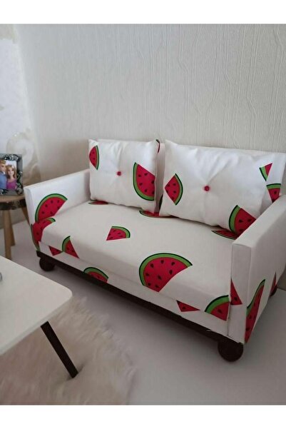 ASEN MARKT Minyatür Ahşap Oyuncak Bebek Barbie Uyumlu Tekli ve İkili Koltuk Seti