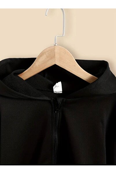 Daxia OVERSİZE Kız/erkek Çocuk Baskılı Fermuarlı Hırka Kapüşonlu ( YENİ ÜRÜN )