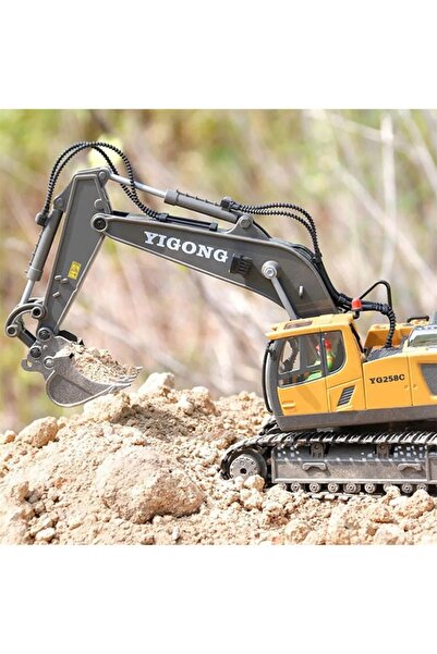 Gepettoys Uzaktan Kumandalı Full Fonksiyon Metal Hareketli EXCAVATOR 2.4ghz  İş Makinesi EXCAVATOR