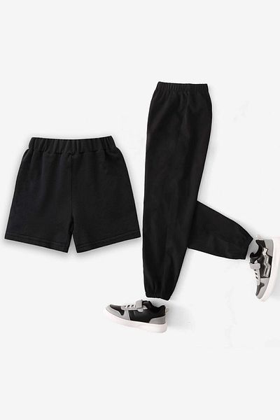 uyguntarz 2er-Pack Shorts und Jogginghosen für Kinder