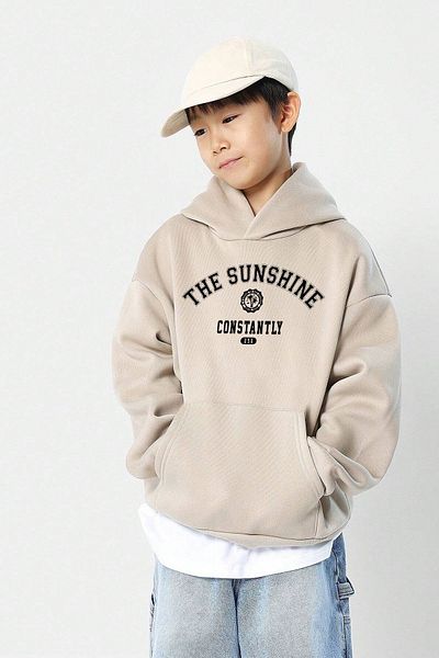 uyguntarz Bequeme Passform für Jungen und Mädchen – Sweatshirt mit Sonnenschein-Aufdruck