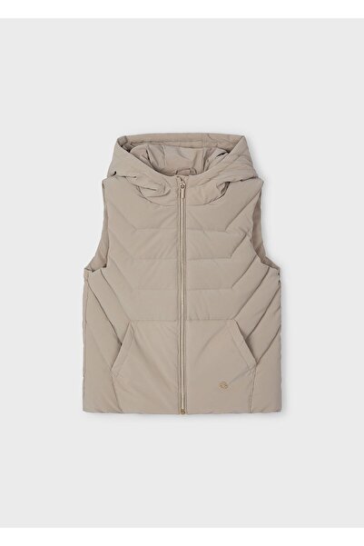 MAYORAL Cream Color Girl's Padded Vest