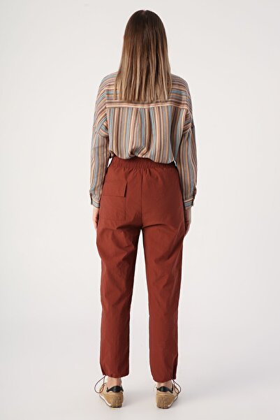 ALLDAY Tile Waist Elastic Leg Trousers with Drawstring Detail