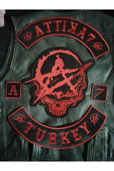 Özden Nakış Motorcu büyük boy sırt patch arma nakış attika 7