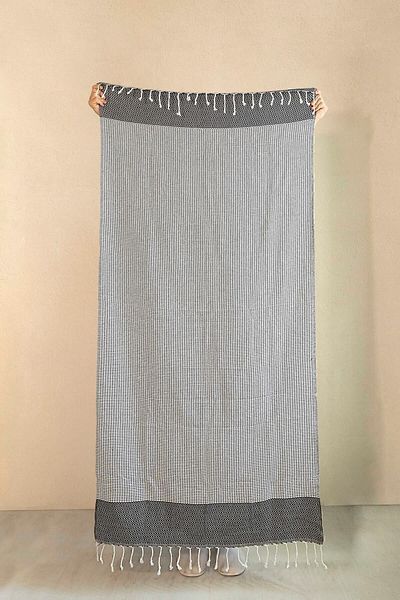 İrya Mia 100% Cotton Peshtemal Μαύρο 90x170