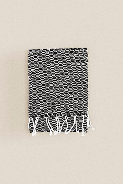 İrya Ilgın 100% Cotton Peshtemal Μαύρο 90x170