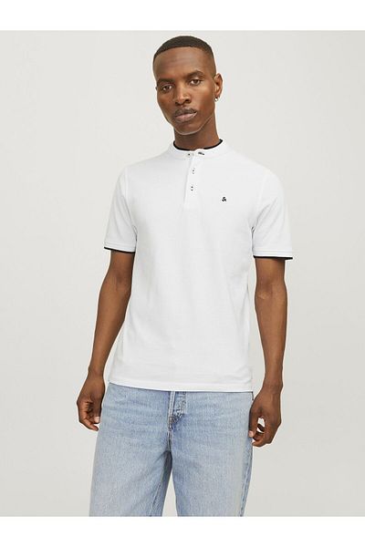 Jack & Jones Poloshirt Einfarbig Hemdkragen Poloshirt