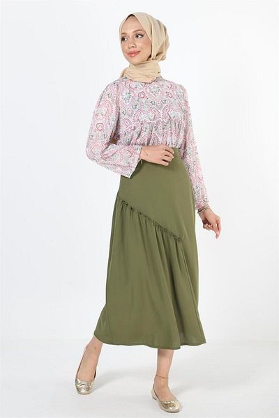 Plistre 2119_Gathered Hijab Skirt