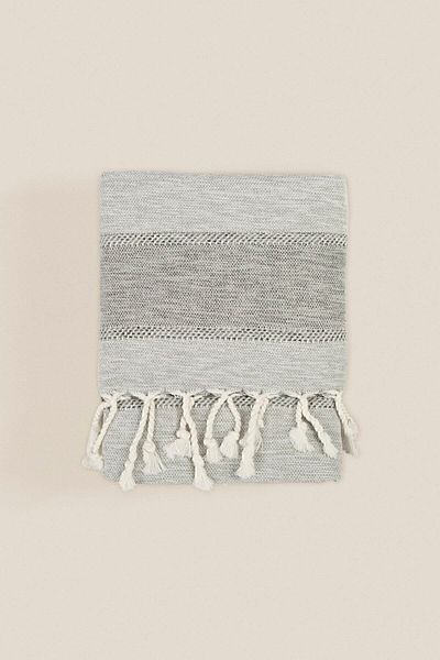 İrya Αιγαίο 100% βαμβάκι Peshtemal Grey 90x170