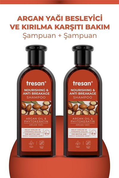Tresan Argan Oil and Anti-Breakage Care Shampoo 300 ml
