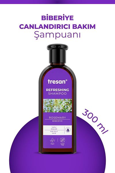 Tresan Biberiye Canlandırıcı Bakım Şampuanı 300 ml X 2 Adet