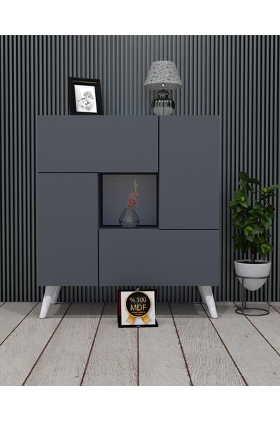 KONAK EV EŞYALARI Steady Çok Amaçlı Dolap,%100 MDF,Kolay Kurulum