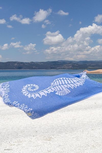 İrya Oscar 100% bumbac Peshtemal Blue 90x170