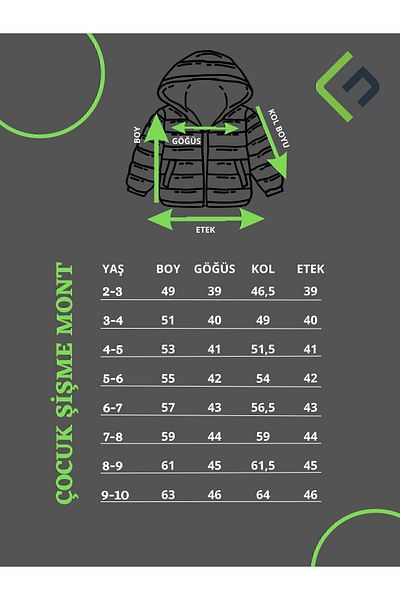 freemen Girl's Fleece Hooded Planet Star Patterned Winter Puffer Coat & Coat & Parka