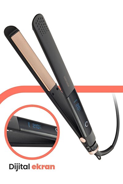GOLDMASTER Betty Ceramic Ionic Function Hair Straightener - Lcd Display, Keratin Coated Plate
